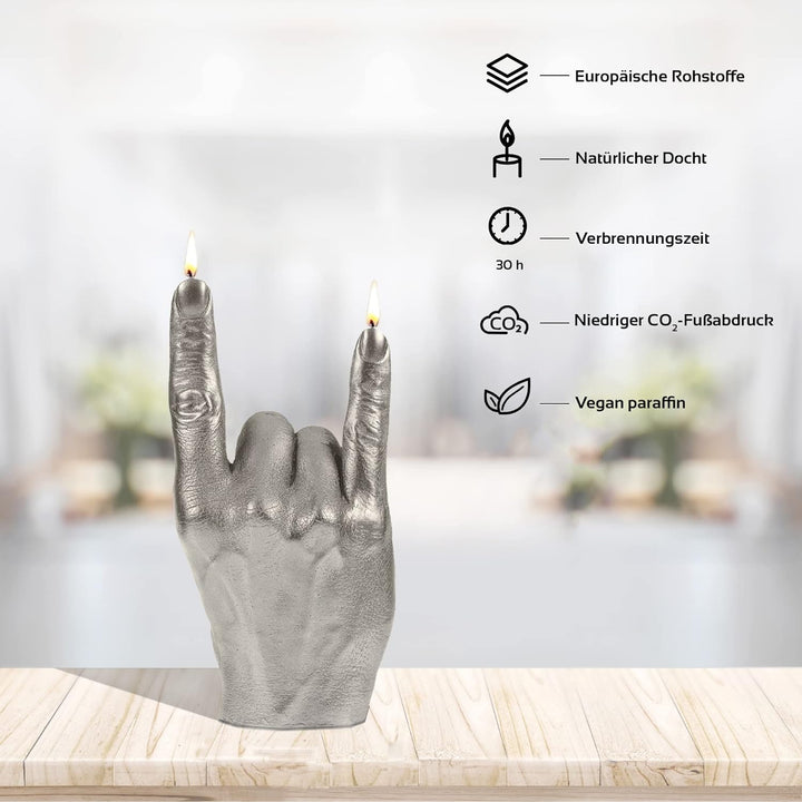 Candellana Hand Kerze Aesthetic 97 x 85 x 195 mm - Kerzen Aesthetic 3D - Candles Aesthetic - Dekorat