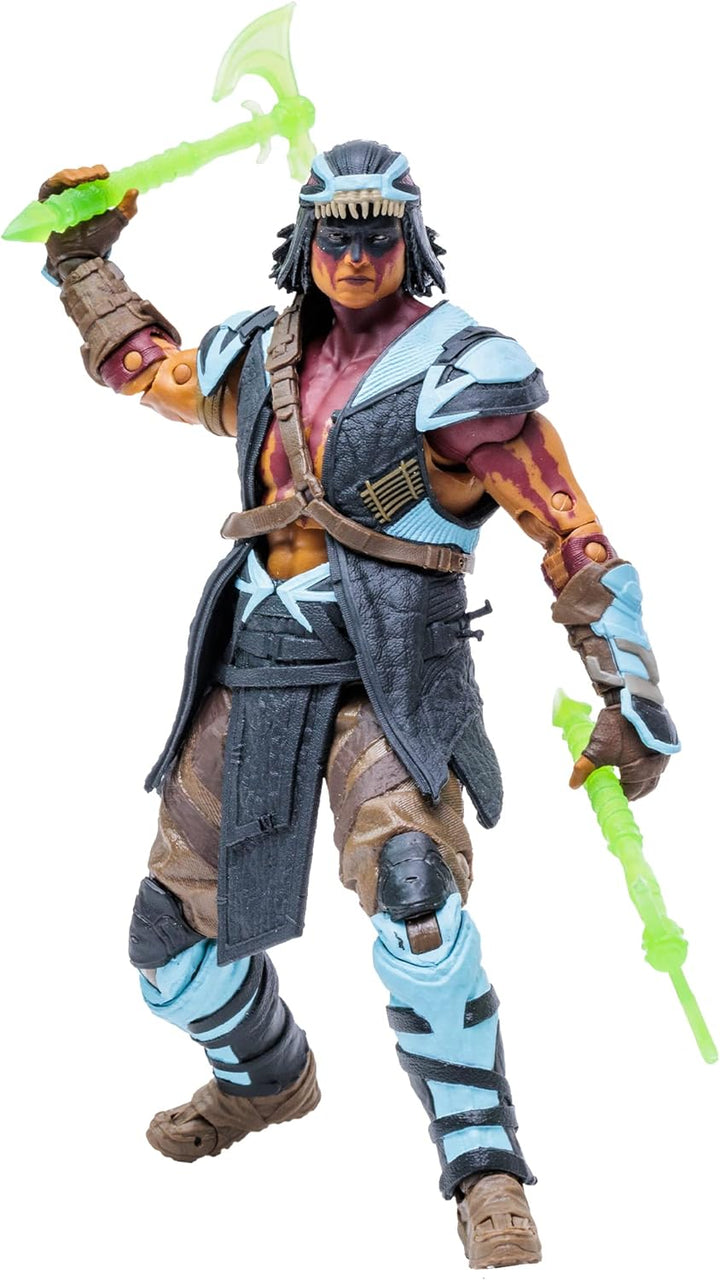 McFarlane Mortal Kombat Actionfigur Nightwolf 18 cm, Mehrfarbig Modern, Modern