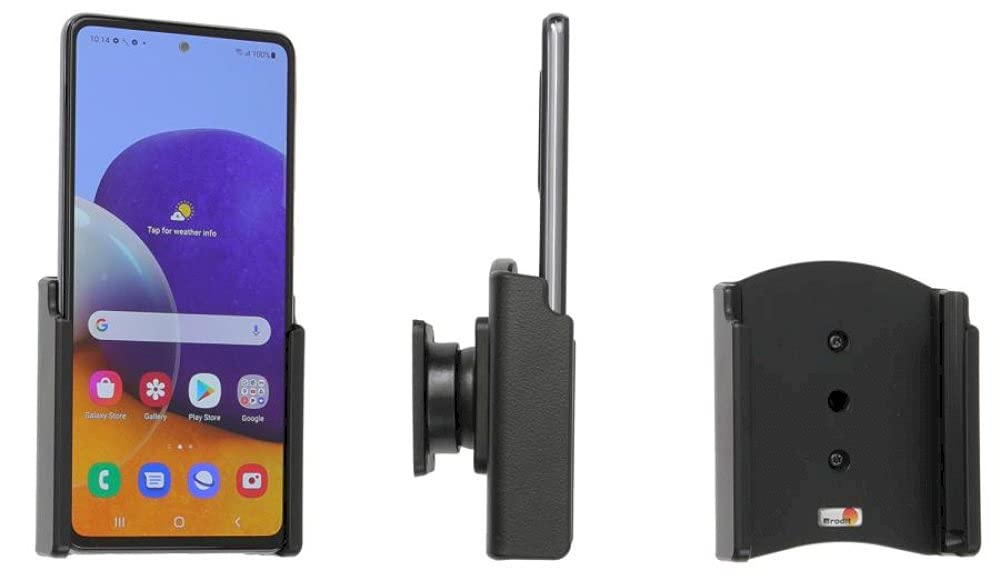 Brodit Gerätehalter 711257 | Made IN Sweden | für Smartphones - Samsung Galaxy A72 SM-A725F/DS, Schw