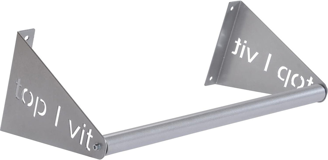 top vit Premium Mattenwandhalter zur Aufbewahrung von Gymnastikmatten silber 68 cm, silber 68 cm