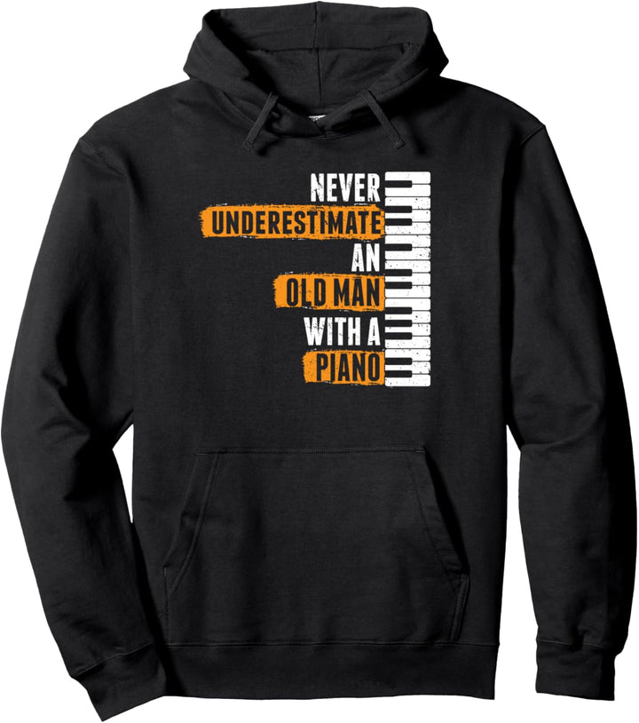 Klavier Spieler | Alter Mann | lustiger Spruch Opa Papa Pullover Hoodie