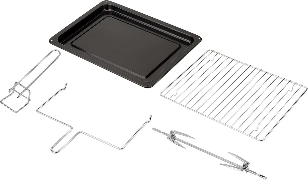 Mini Backofen 35 Liter | 1600 Watt | Pizzaofen | Innenbeleuchtung | Inkl. Backblech und Grillrost |