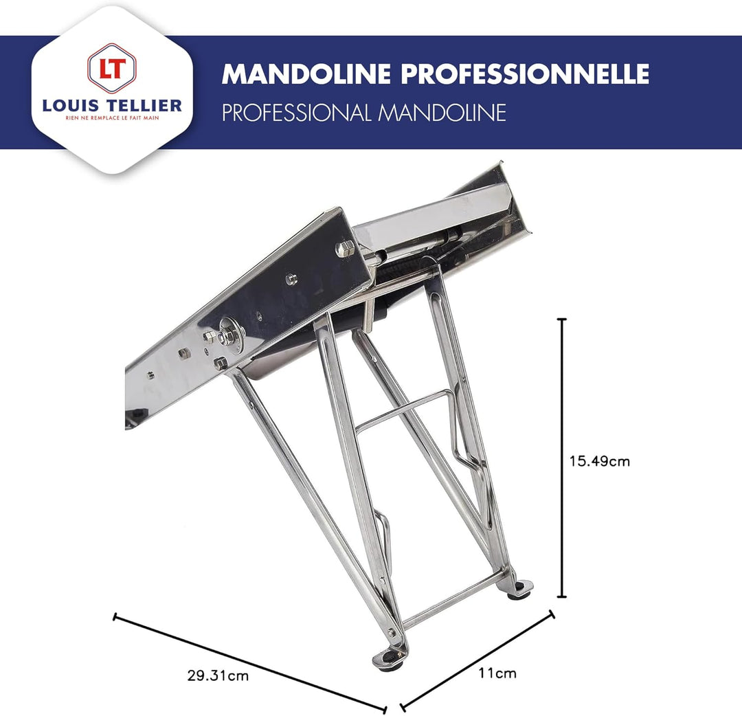BRON COUCKE Bron D454 Mandoline, Without Guard Single, Single