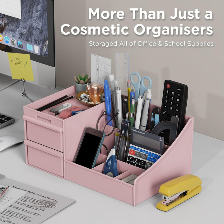 DancesCat Make Up Kosmetik Organizer mit Schubladen, Makeup Organizer Aufbewahrung Kosmetikbox für W
