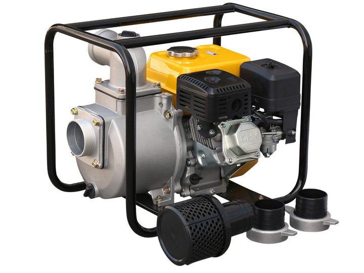 Rotek Motorpumpe mit 4-Takt Benzinmotor, 3 Zoll Anschlüsse, bis zu 50m³/h Förderleistung Standard EU