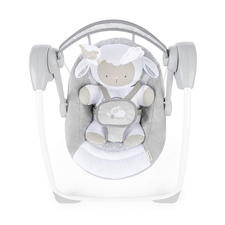 Ingenuity, tragbare Babyschaukel, Cuddle lamp - mit Melodien, Zeit- und Schaukeleinstellung Cuddle