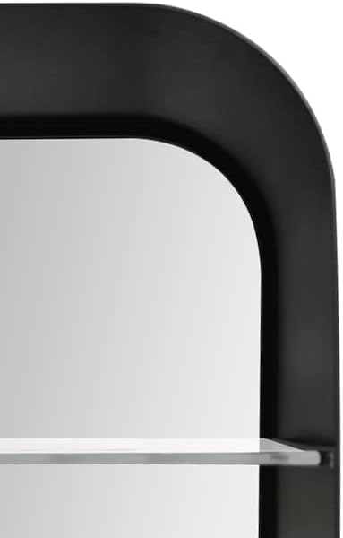Talos Spiegelschrank Bad oval 40 x 60 cm - Badezimmer Spiegelschrank mit hochwertigem Aluminium Korp
