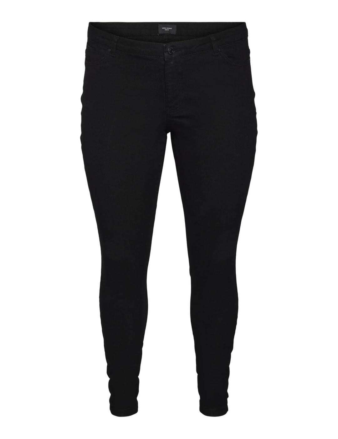 VERO MODA CURVE Damen Vmrudy Slim Blk Jegging Curve Noos Jeans, 52W / 32L