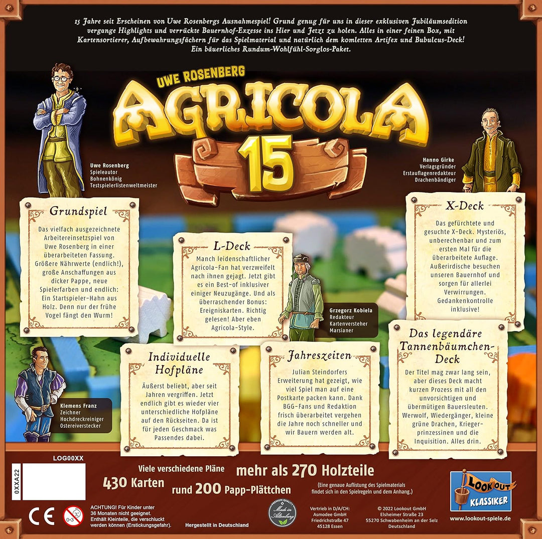 Lookout | Agricola – 15 Jahre Jubiläumsbox | Kennerspiel | Brettspiel | 1-4 Spieler | Ab 12+ Jahren