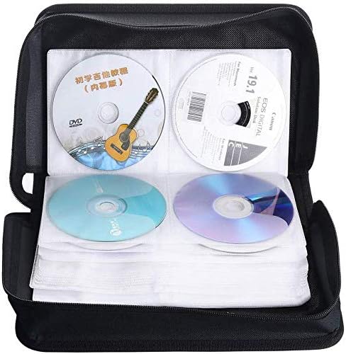 CD-Schutzhülle mit Tragegriff, für 128 CDs DVDs Blu-Ray Disc's Rose, Rose