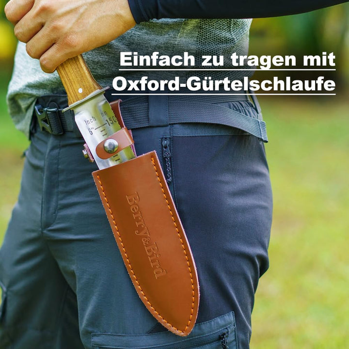 Berry&Bird Hori-Hori Gartenmesser, Boden Schaufel Barebones 177.8mm gezackte Klinge Pruner zu entfer