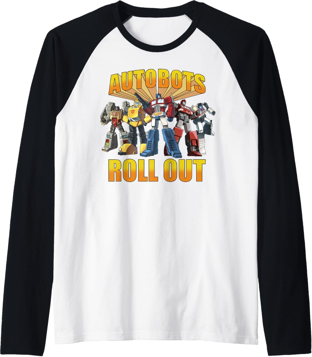 Transformers Retro Autobots Roll Out Group Shot Raglan