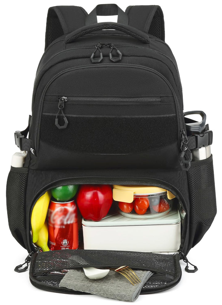 17 Zoll Laptop Rucksack mit Kühlfach 40L Herren Arbeit Rucksack, wasserabweisender Lunchrucksack für