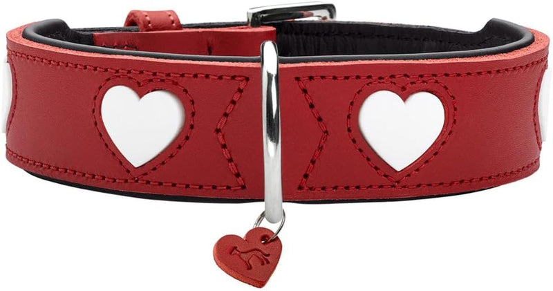 HUNTER Halsband Love Farbe rot/schwarz, Grösse 75, 75