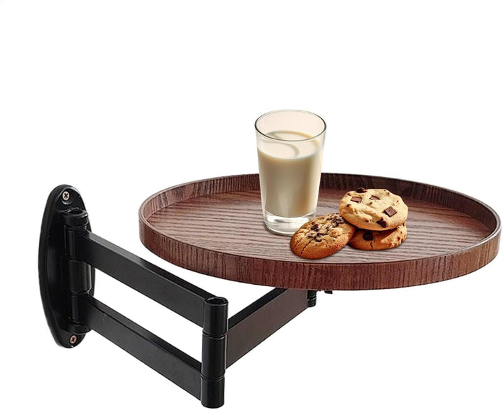 Wandmontierter Tisch, drehbarer Betttisch, einziehbar, schwebender Schreibtisch, nach unten, platzsp