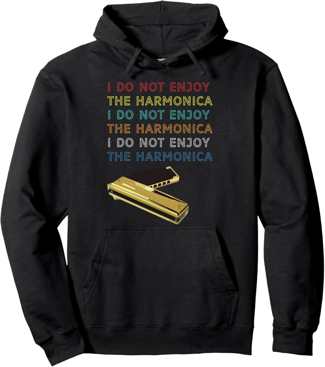 Blues Musik Mundharmonika Orchester Mundharmonikaspieler Pullover Hoodie