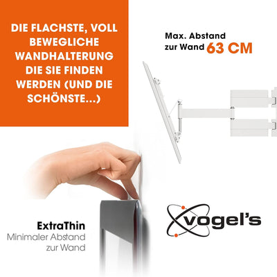 Vogels THIN 545 schwenkbare TV-Wandhalterung für 40-65 Zoll (102-165 cm) Fernseher, schwenkbar bis z