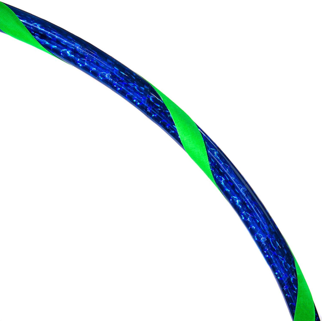 Funny Kinder Hula Hoop Reifen mit Hologramm-Muster Ø80cm Hologramm-Blau-Grün, Ø80cm Hologramm-Blau-G
