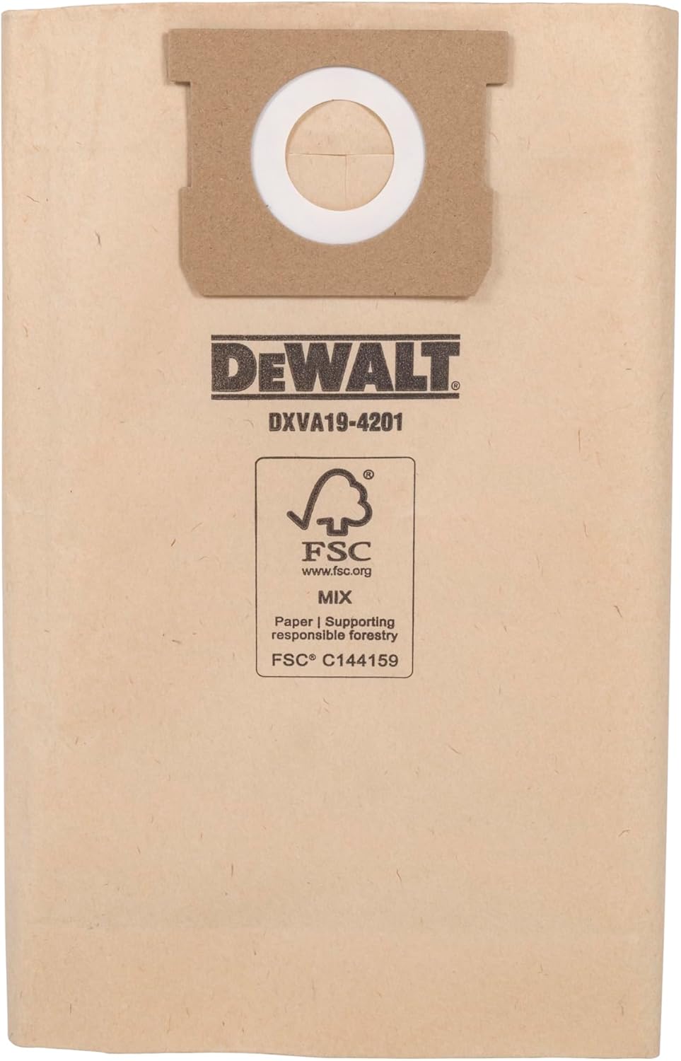 DEWALT DXVA19-4201 Staubbeutel für den Dewalt DXV23PTA Nass-/Trockensauger, einfache Befestigung für