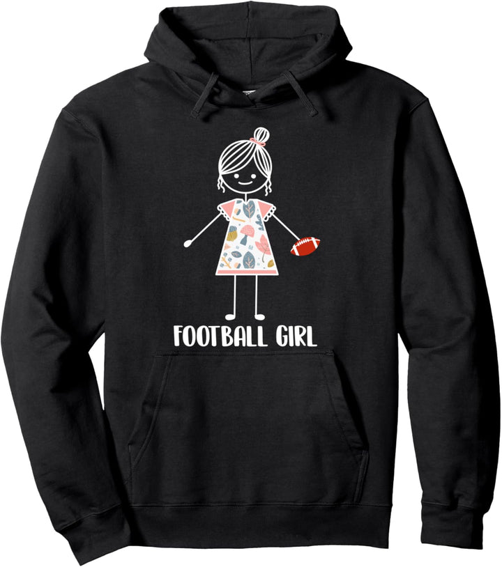 Football Team Sport Footballer - American Football Girl Pullover Hoodie