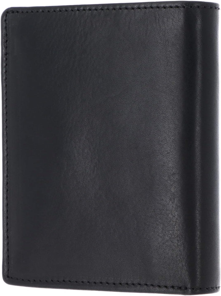 Leonhard Heyden Roma - Herrengeldbörse mit Münzfach Leder 11 cm schwarz, Schwarz