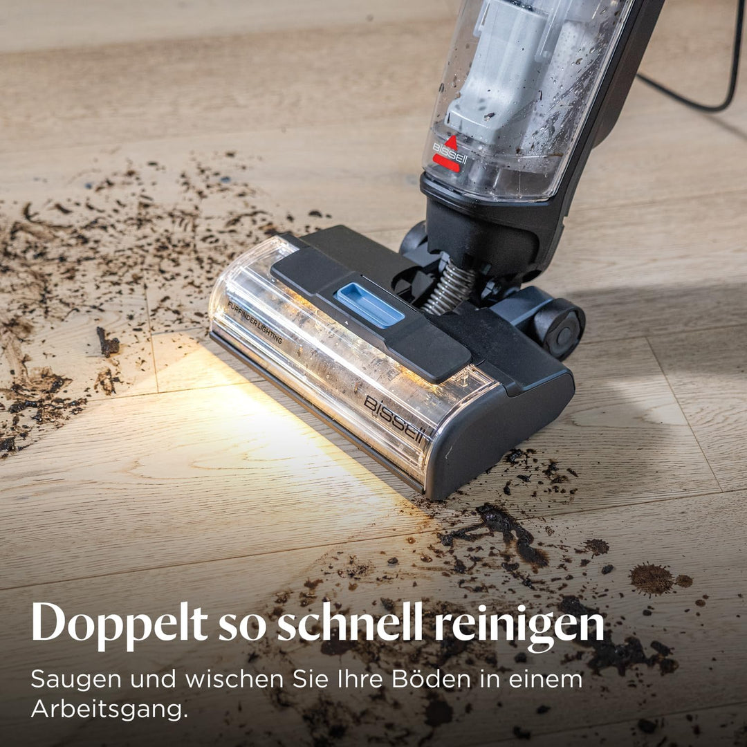 BISSELL CrossWave EdgeFind, Staubsauger mit Wischfunktion, leistungsstarke Reinigung von Verschmutzu
