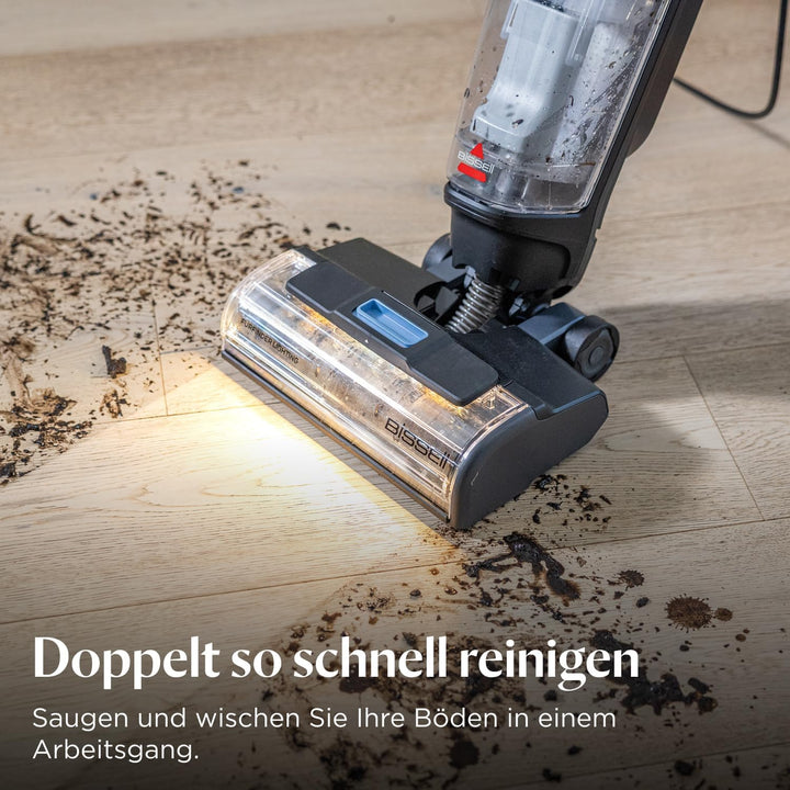 BISSELL CrossWave EdgeFind, Staubsauger mit Wischfunktion, leistungsstarke Reinigung von Verschmutzu