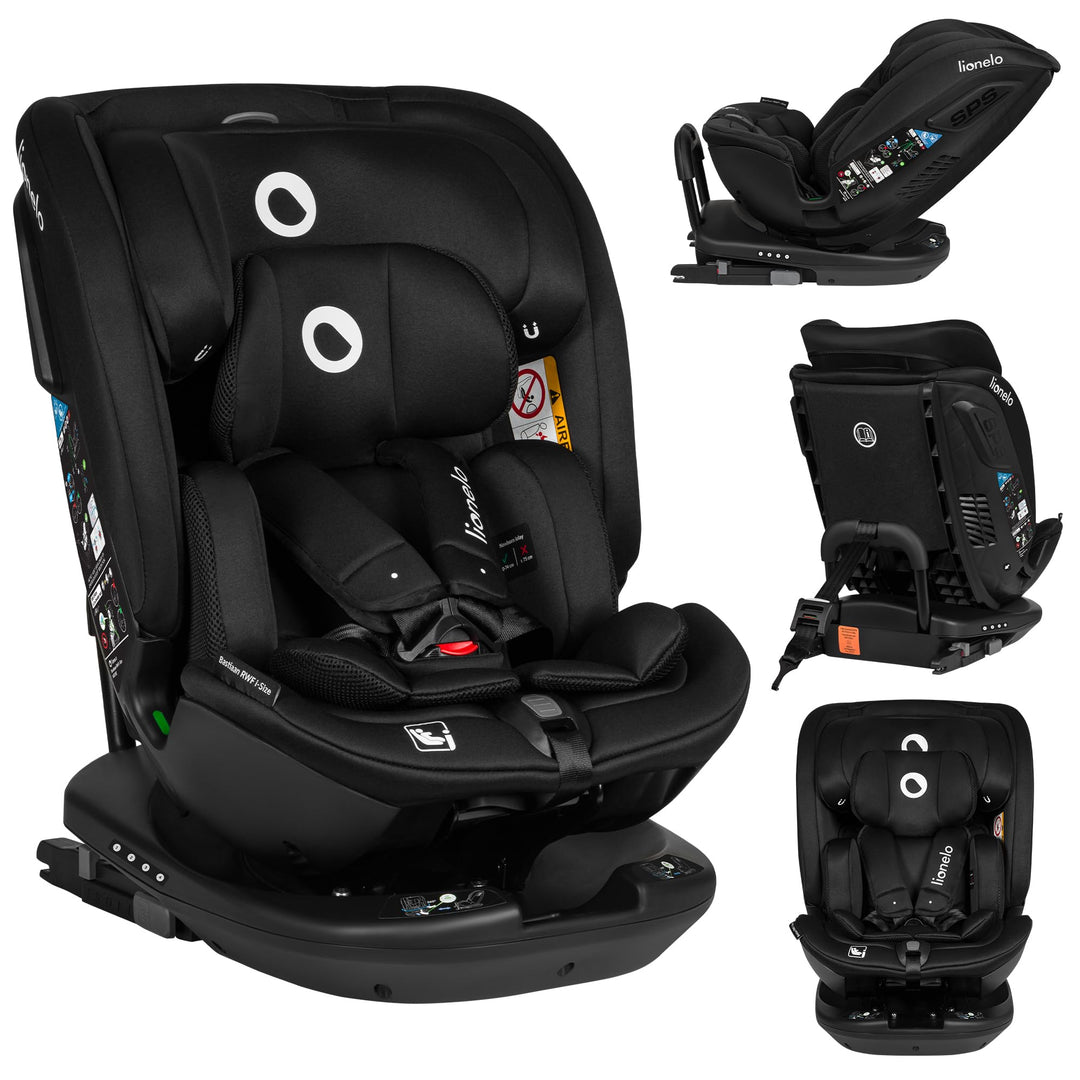 LIONELO Bastiaan RWF Baby- und Kleinkindautositz 0-36 kg von 40–150 cm 360° drehbar ISOFIX-zertifizi