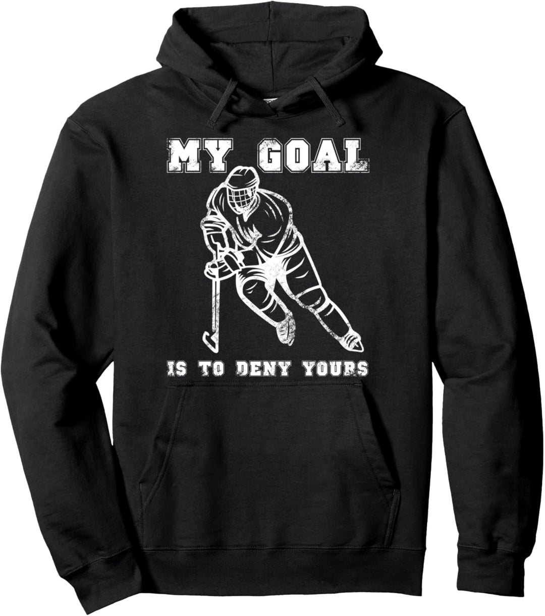 Eishockey Goalie Torwart Eishockeyspieler Coach Pullover Hoodie