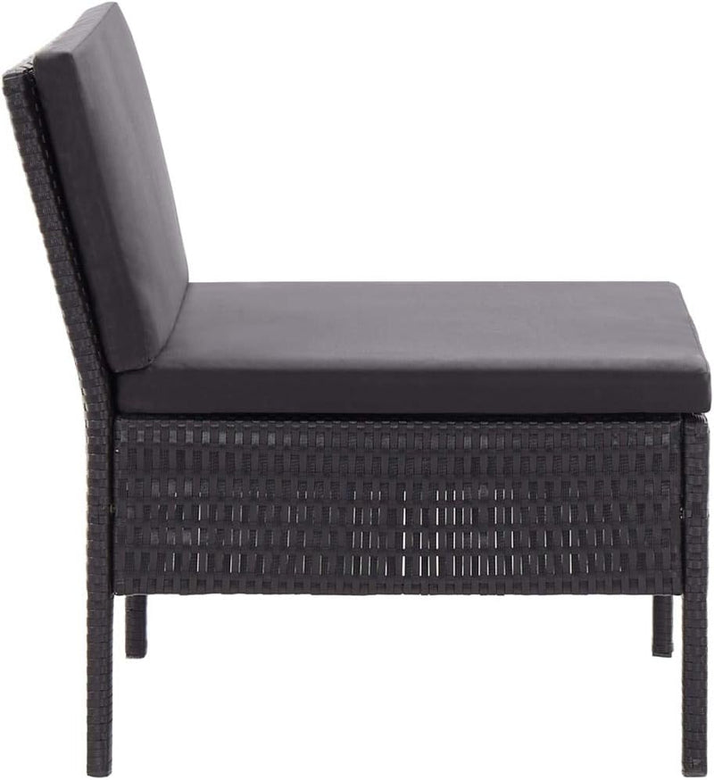 homiuse 3 Stück Garten Lounge Set mit Auflagen Balkonmöbel Set Gartenmöbel Set Terrassenmöbel Outdoo