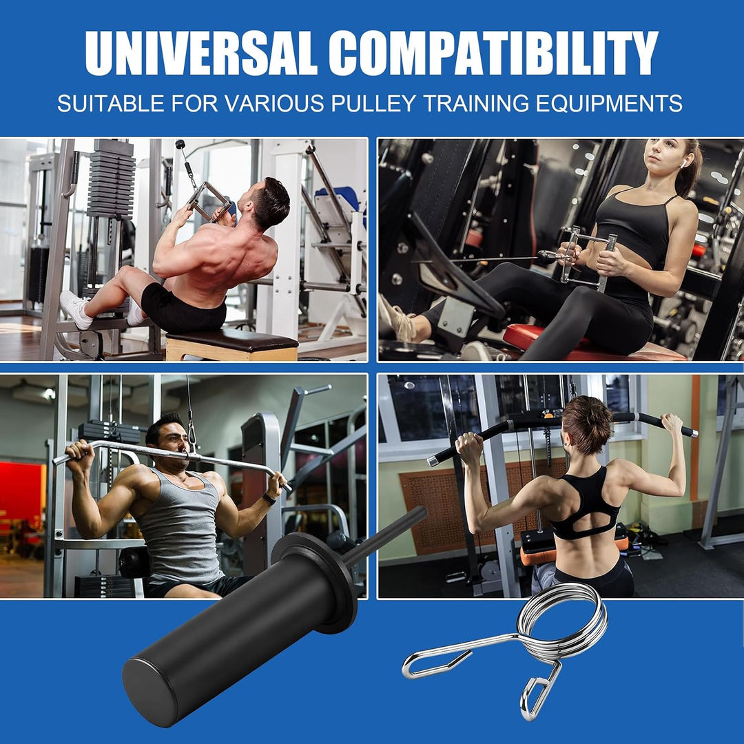 Gym Pin für Zusatzgewicht mit 1 x Spring Clip, Gympin Weight Stack, Gym Pin Extender, Durchmesser 10