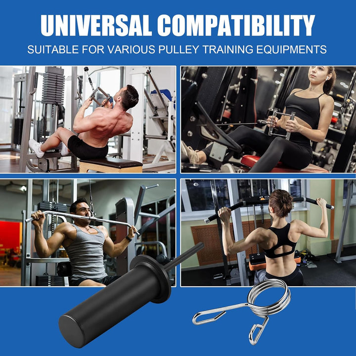 Gym Pin für Zusatzgewicht mit 1 x Spring Clip, Gympin Weight Stack, Gym Pin Extender, Durchmesser 10