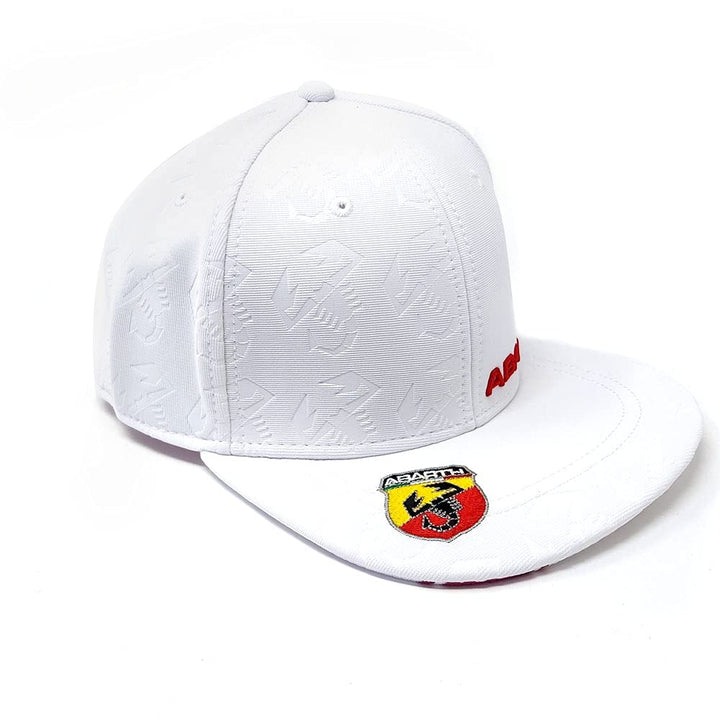 Abarth 21730 weisser Hut mit flachem Visier, White, One Size, Einheitsgrösse