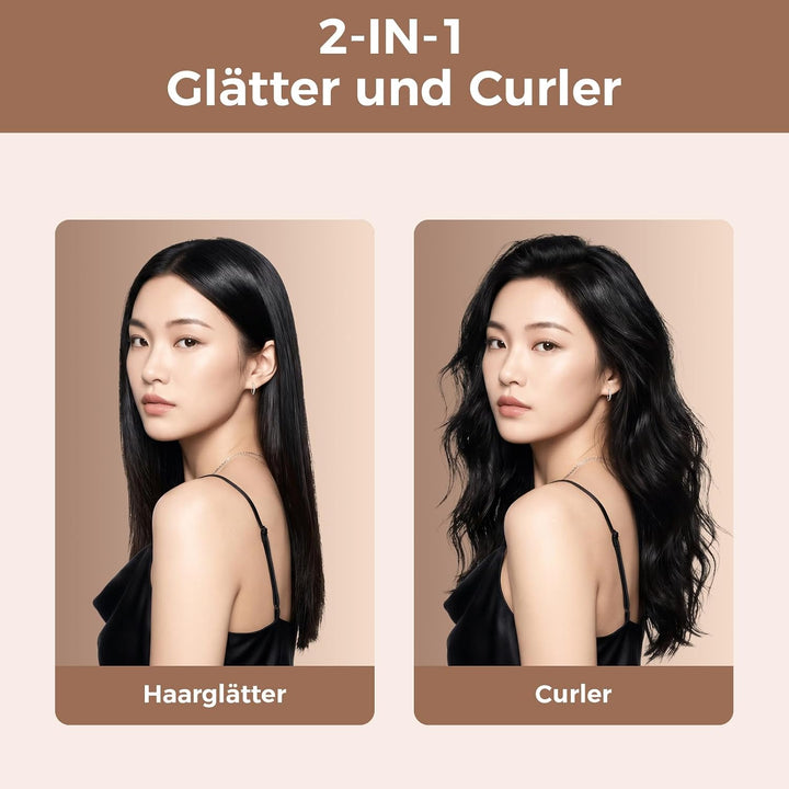 Glätteisen Haarglätter Reise Locken Glätten Ionische 120-230℃ | 5 Einstellbare Temperatureinstellung