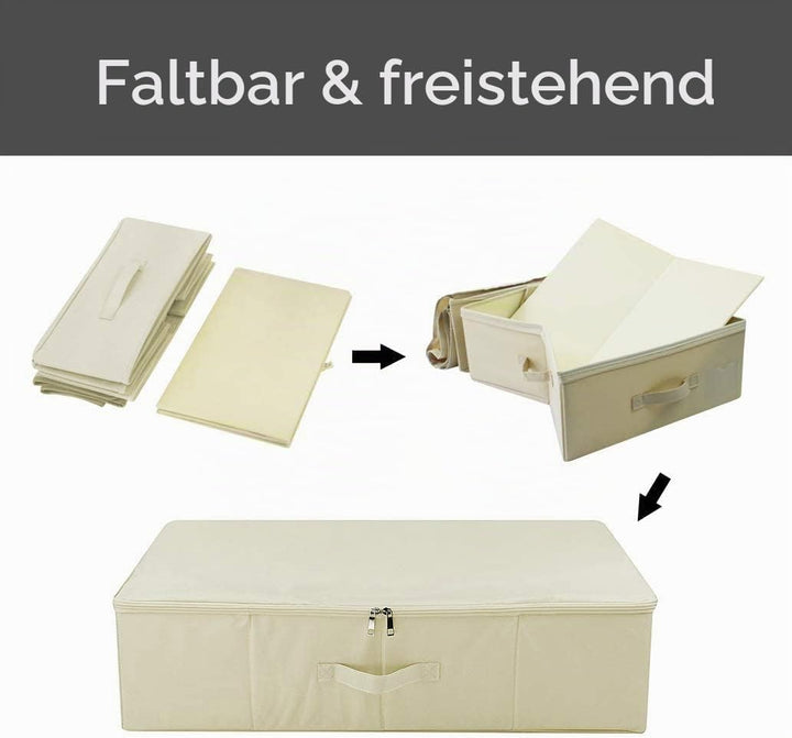 iwill CREATE PRO Unterbett-Aufbewahrungsbehälter, faltbar, starr, Organizer, Stoff-Aufbewahrungsboxe