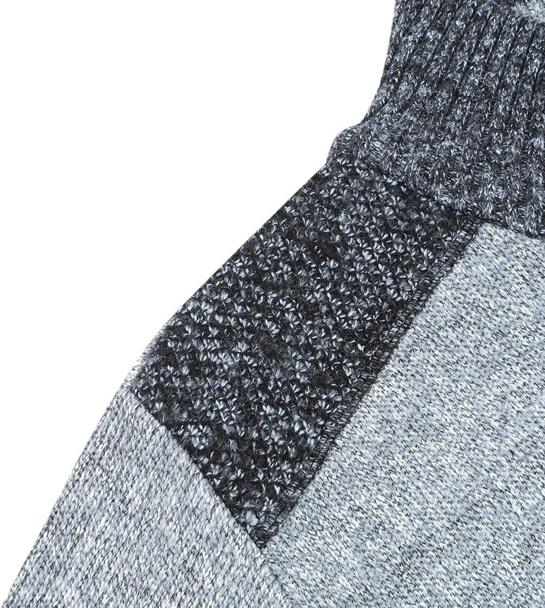 YOUTHUP Herren Strickjacke Frühling Winter Warme Sweatjacke Freizeit Strick Fleecejacke Outdoor Über