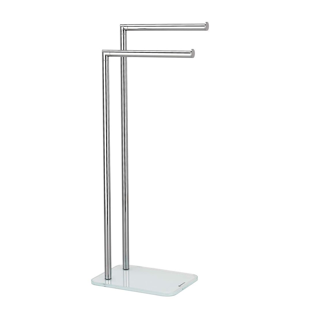 Metaform Handtuchständer in weissem Glas Mod. Zero