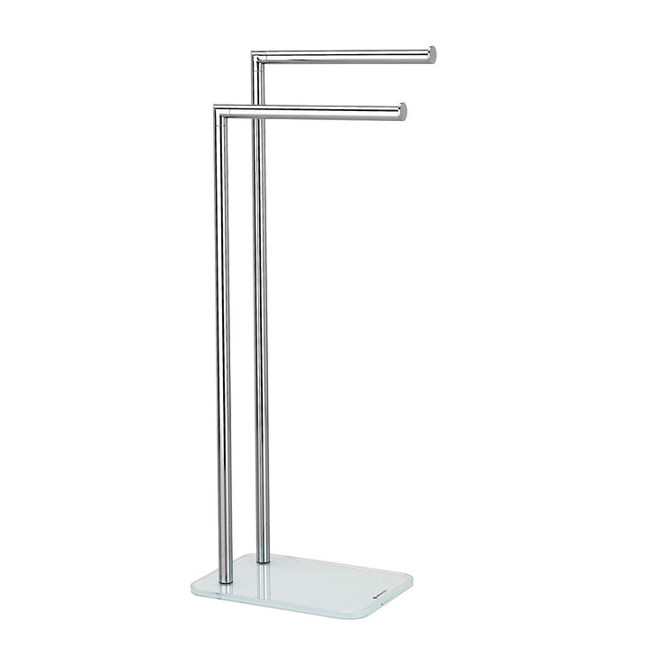 Metaform Handtuchständer in weissem Glas Mod. Zero