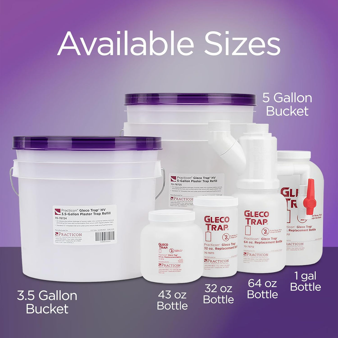 Practicon 7078713 Gleco Trap System, 64 oz.