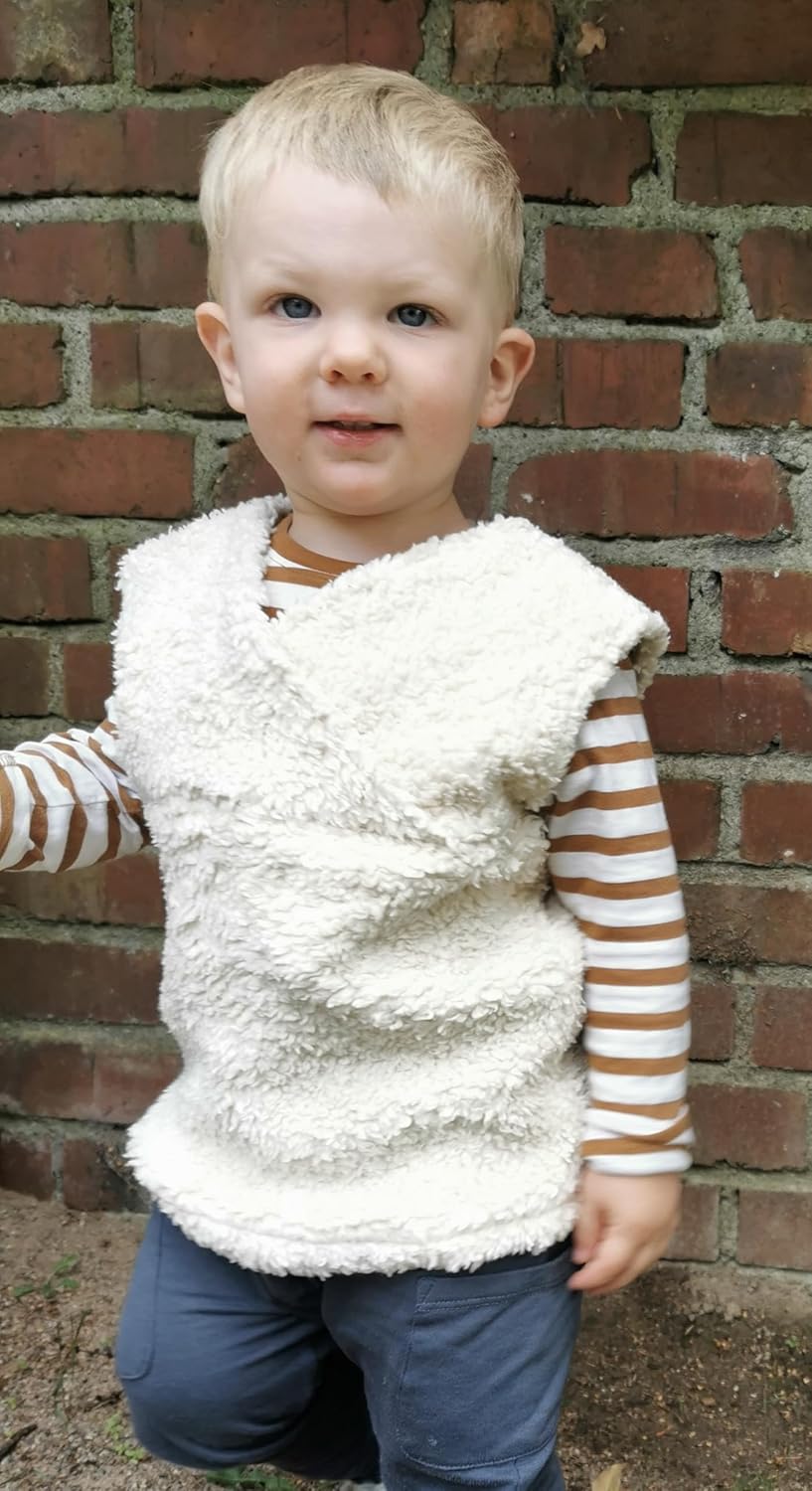 Efie Bio-Pullunder für Babys & Kleinkinder – 100% Baumwollplüsch (KBA) – Unisex – GOTS-Zertifiziert