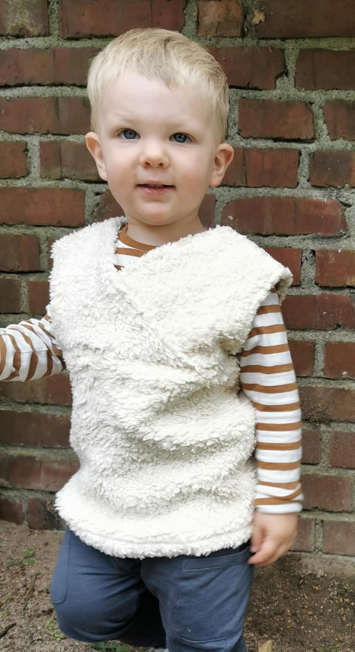 Efie Bio-Pullunder für Babys & Kleinkinder – 100% Baumwollplüsch (KBA) – Unisex – GOTS-Zertifiziert