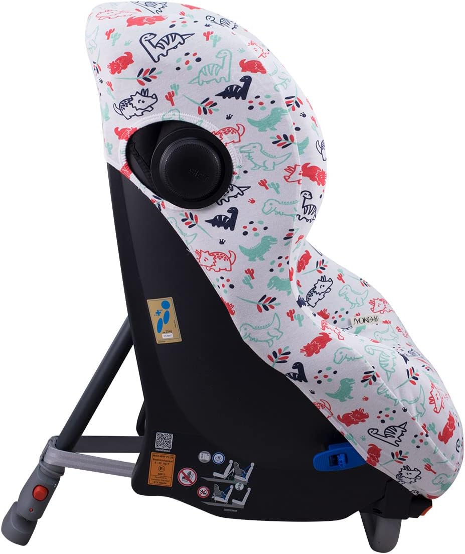 JYOKO Kids Bezug kompatibel mit Romer Britax Max Way Plus (Dino Party), Dino Party