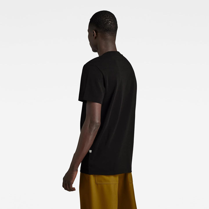 G-Star RAW Herren Hq Print T-Shirt S Schwarz (Dk Black D23899-c336-6484), S Schwarz (Dk Black D23899