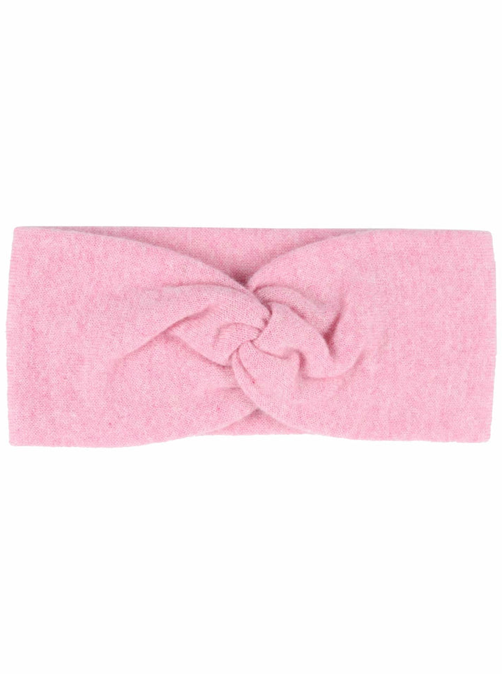 Zwillingsherz Stirnband aus 100% Kaschmir - Hochwertiges Strick-Kopfband im Uni Design für Damen Fra