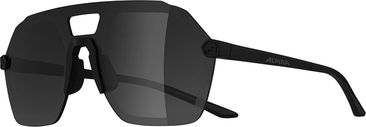 ALPINA Unisex Sonnenbrille Sonnenbrille (1er Pack) Einheitsgrösse All Black Matt, Einheitsgrösse All