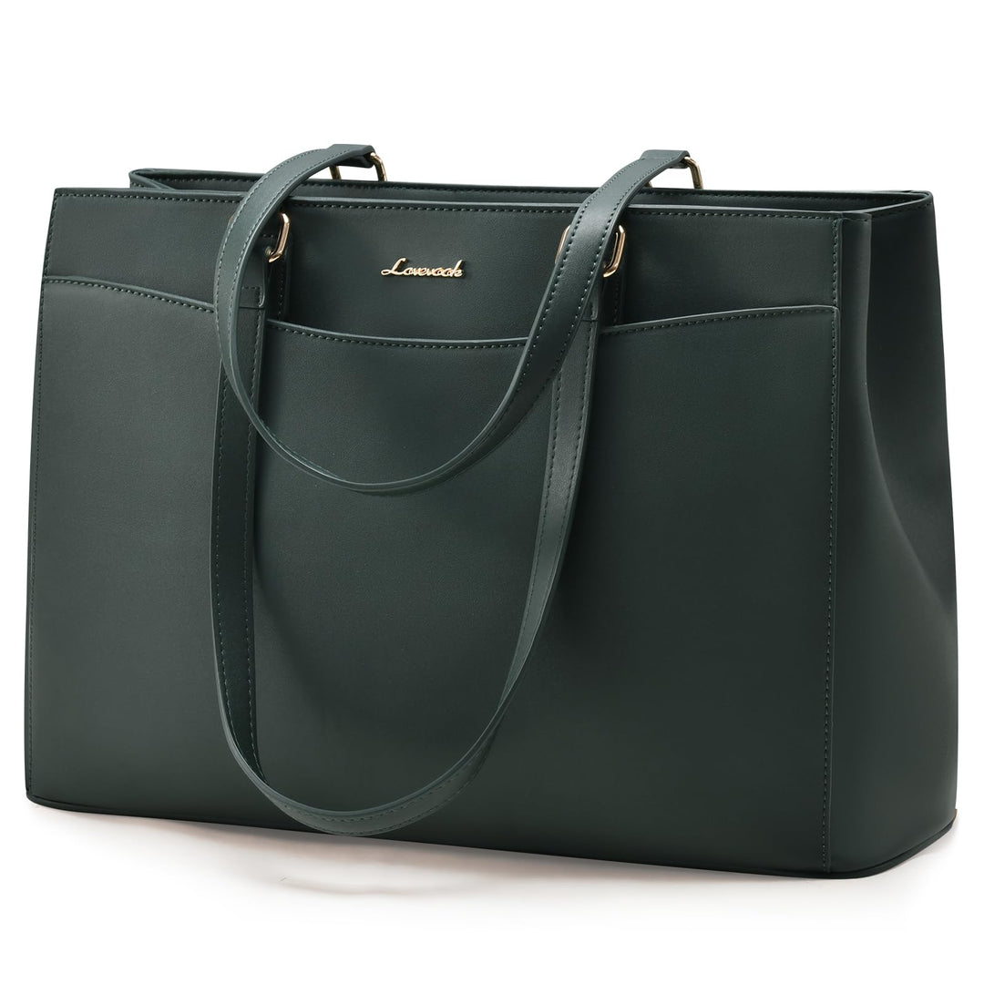 LOVEVOOK Laptoptasche Handtasche Damen 15,6 Zoll, Leicht Aktentasche Arbeitstasche Gross, Elegant La