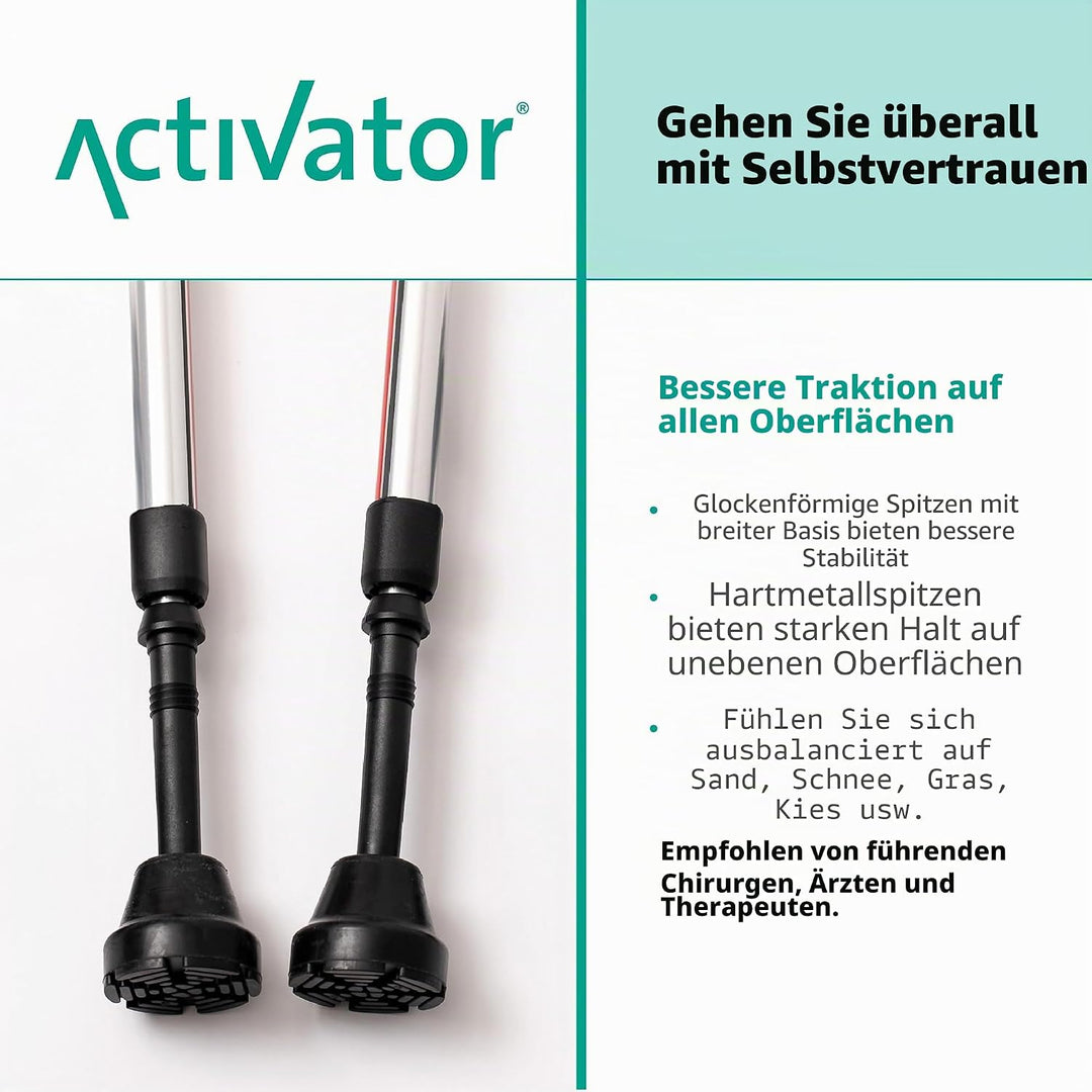 ACTIVATOR Walking Stöcke für Rumpfstärkung, Stabilität und Off-Loading