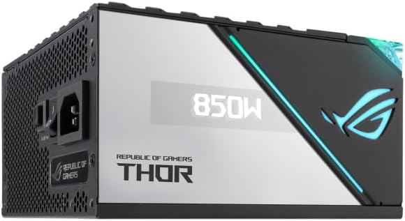 ASUS ROG Thor 850W Platinum II Netzteil (Aura Sync RGB Belechtung, OLED Display,135-mm-Axial-Tech-Lü