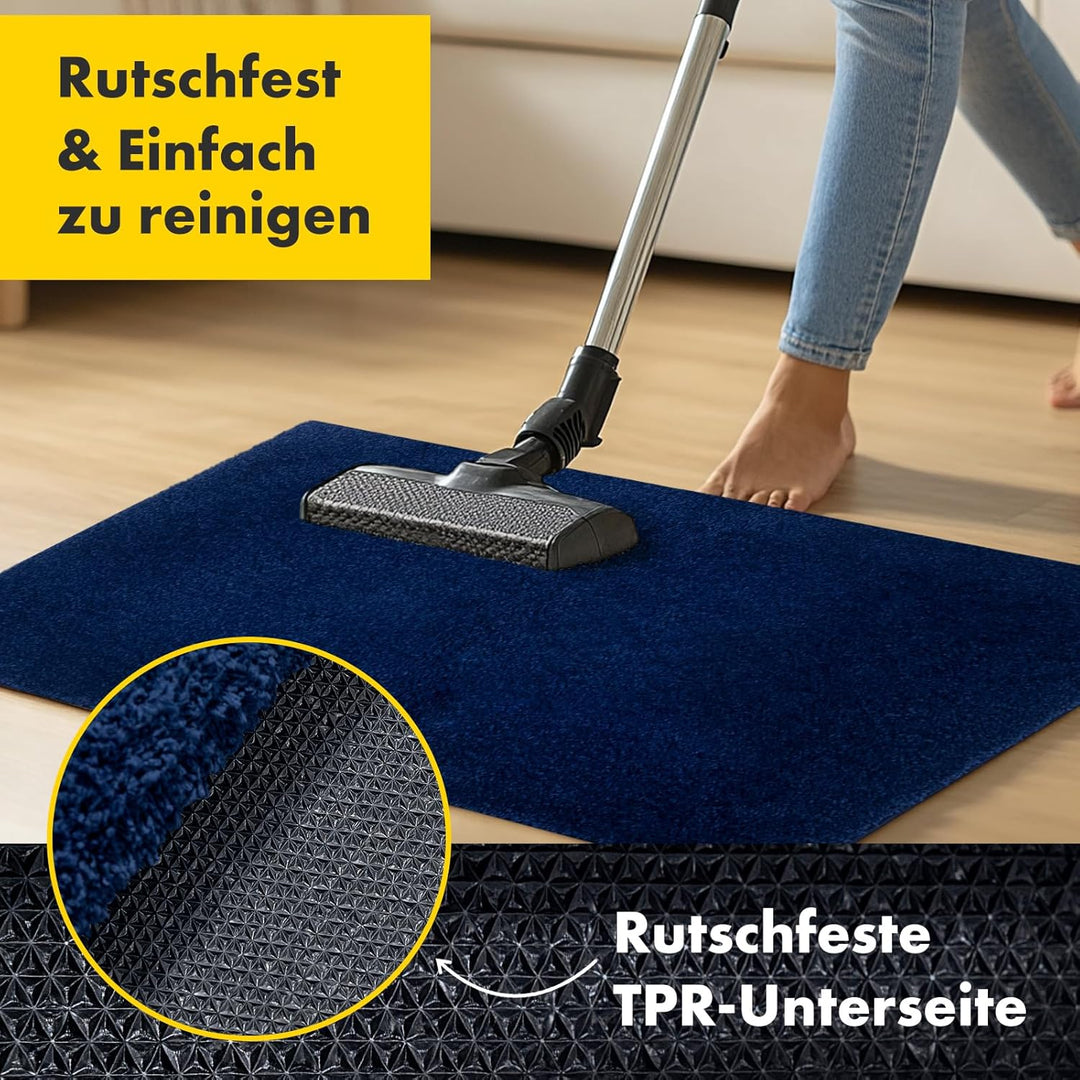 Floordirekt Schmutzfangmatte NASA, Dunkelblau - 60 x 150 cm Fussmatte, Türmatte für Eingangsbereich