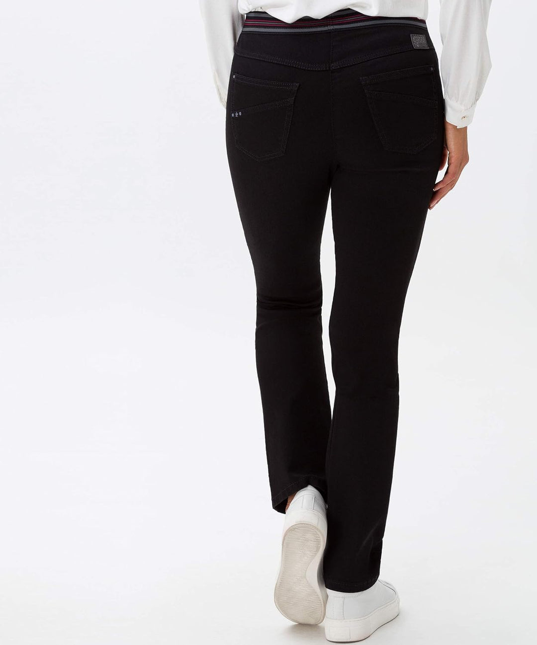 Damen Style Lillyth Line Rundum Schlupf Jersey Super Slim Hose 38W / 32L Schwarz, 38W / 32L Schwarz